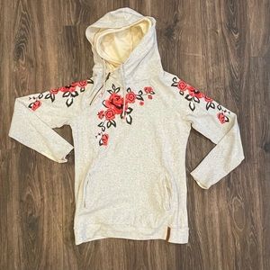 Mindy Mae’s Market Embroidered Flower Hoodie